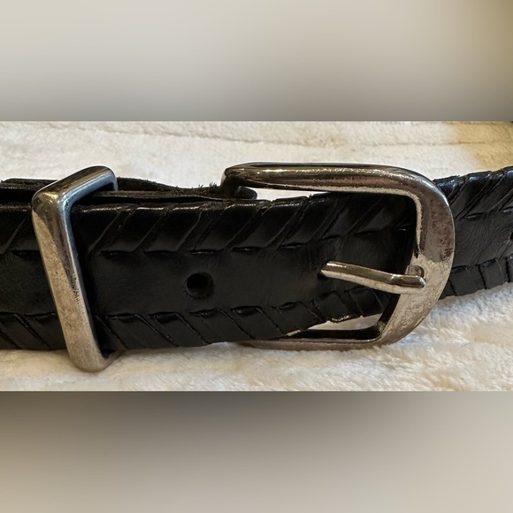 Vintage Cole Haan brown leather belt with stitching detail - used condition - Picture 1 of 5